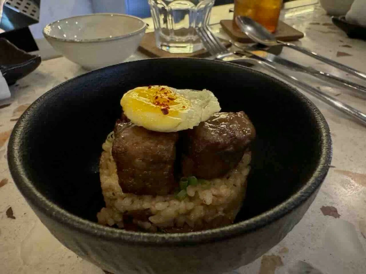 BEEFED UP Wagyu Kinilig and Patatas Espuma paired rich flavors with refined presentation during the multi-course collaboration dinner. (Photo: Feliciano Rodriguez III/Manila Bulletin)