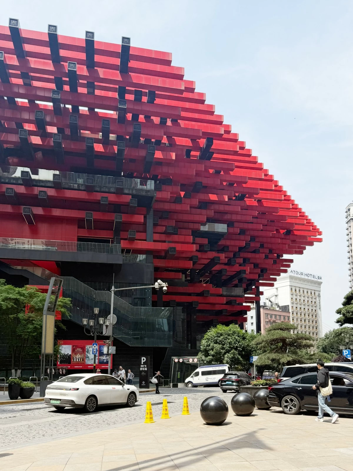 CHOPSTICK BUILDING — The Chongqing Art Museum’s iconic chopstick-inspired exteriors.