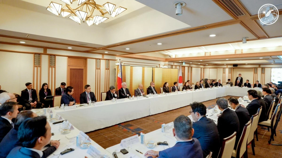 High-level Business Roundtable attended by Japanese business leaders held at the Imperial Hotel Tokyo (Photo courtesy of Presidential Communications Office)
