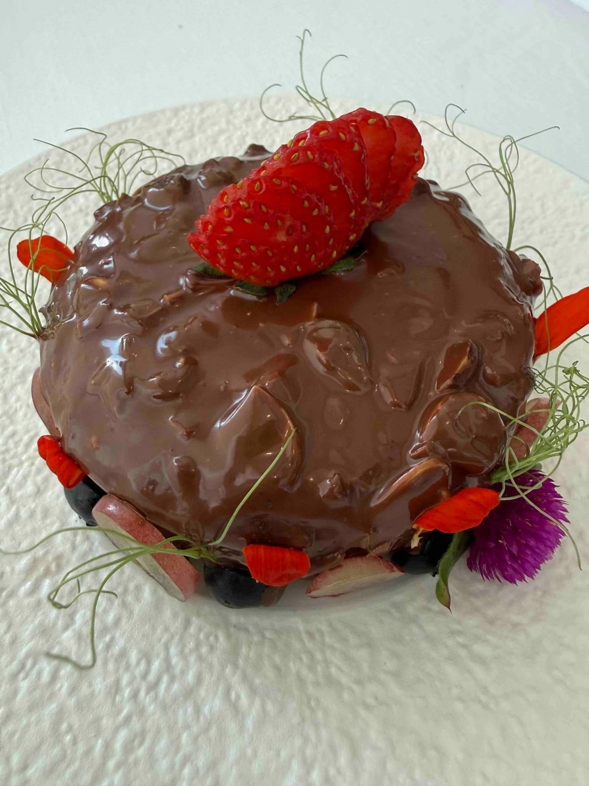 The off-Menu Chocolate Carrot Cake—dense and delicious! (Photo: Philip Cu Unjieng)