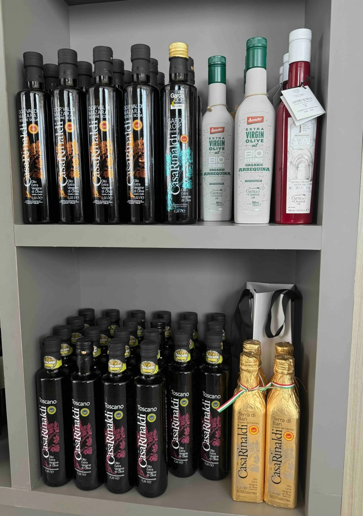 The array of gourmet Olive Oils. (Photo: Philip Cu Unjieng)