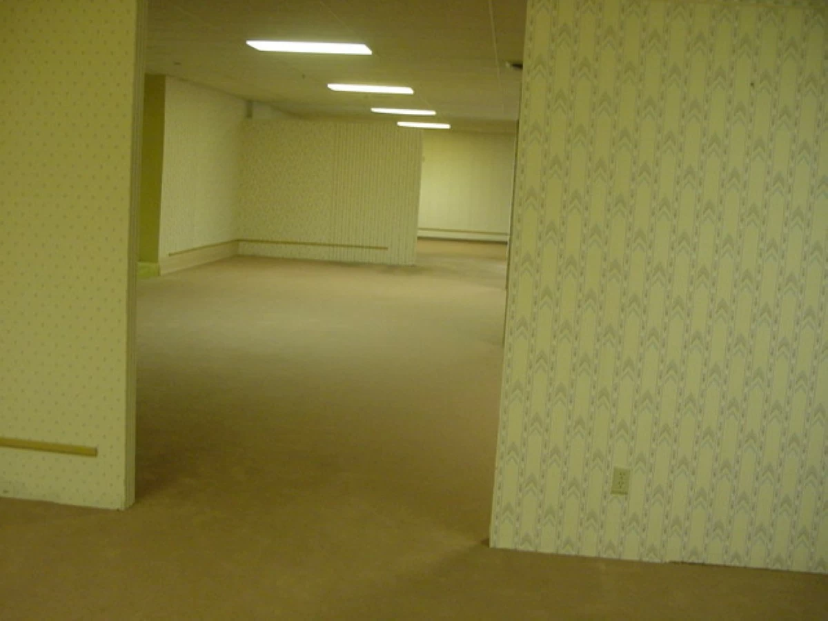 WHERE IT ALL STARTED This image of the 'Backrooms' originates from a building located in Wisconsin, in the US, and was first popularized on 4chan (Photo: Bill Magritz/Hobbytown Oshkosh)