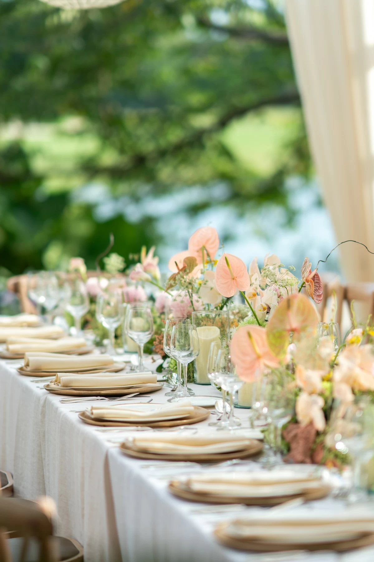 Floral arrangement for Christian Tantoco and Siobhan Moylan's wedding