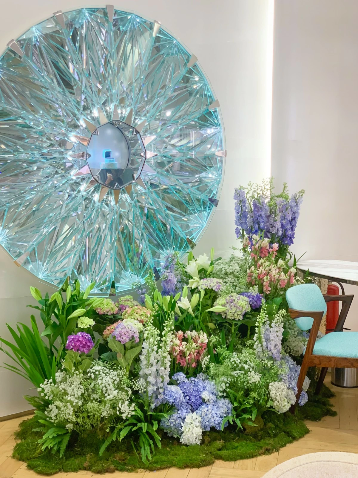 Floral arrangement for Tiffany and Co.