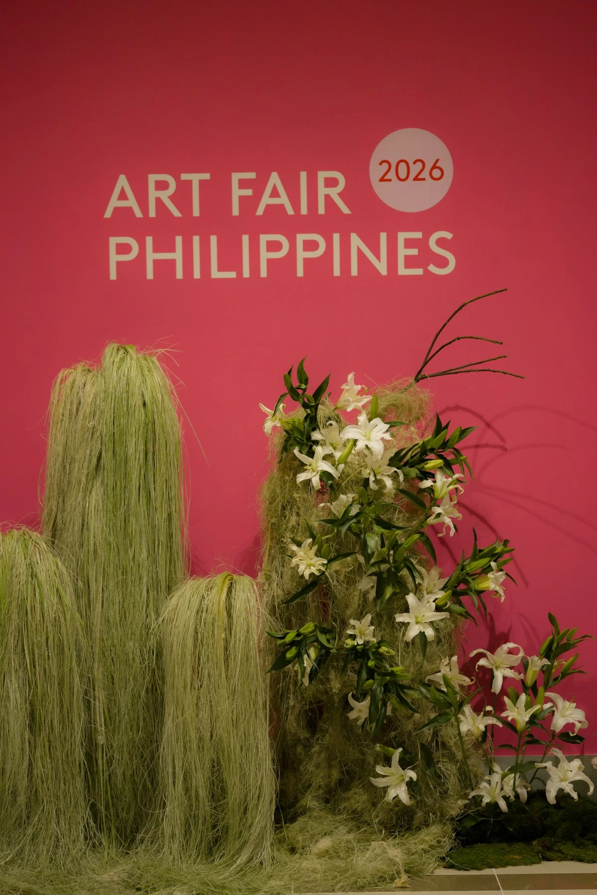 Floral centerpiece for Art Fair PH 2026