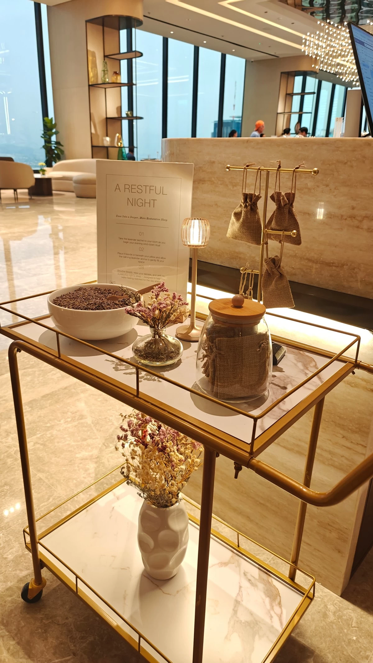 A Restful Night lavander booth (Photo: John Legaspi/Manila Bulletin)