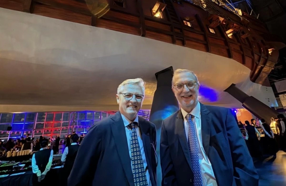 Buster Hermod Allertsen with Ambassador Davide Giglio of the Italian Embassy