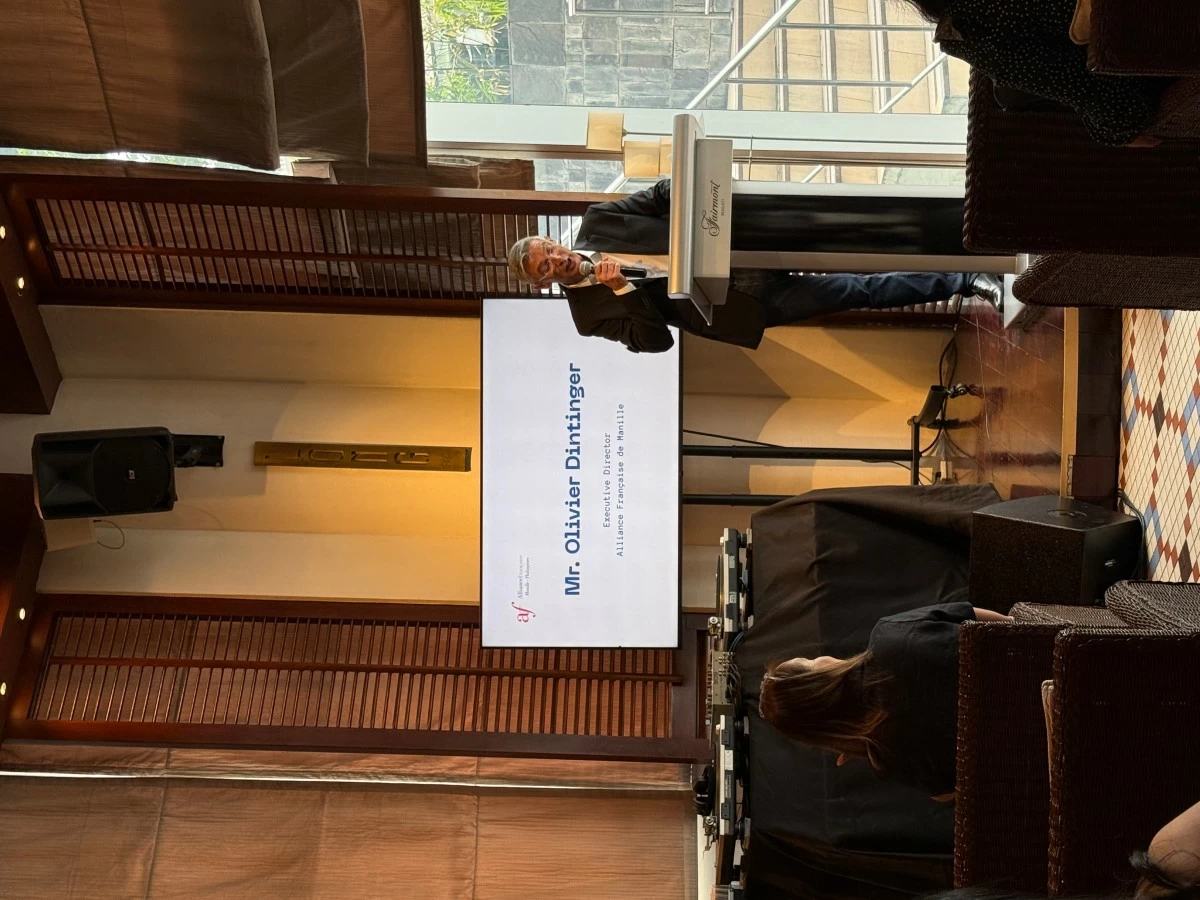 Alliance Française de Manille Director Olivier Dintinger says one of the major beliefs of the French people is that the arts should be democratized. (Photo: Carolyn Ramoran Hamilton)