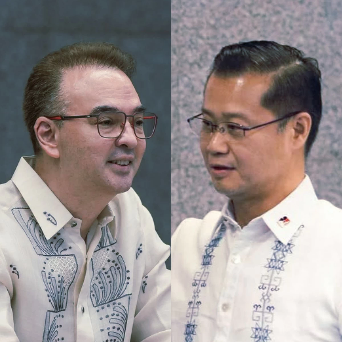 Senator Alan Peter Cayetano (left), Acting Senate President Sherwin Gatchalian (Facebook)