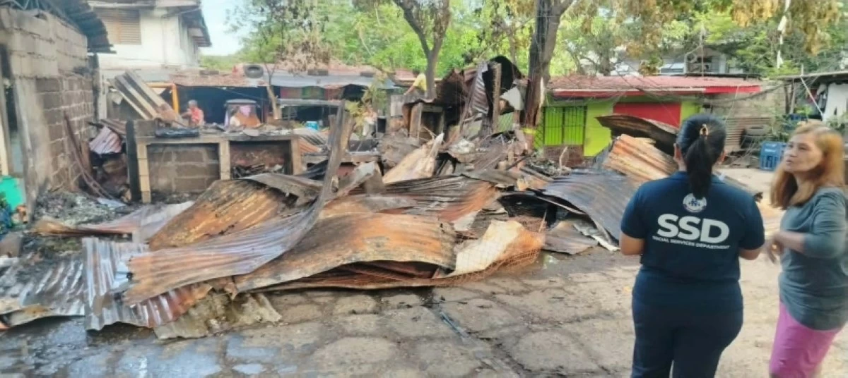 The affected area in Vicar Village, NBP Reservation in Barangay Poblacion, Muntinlupa (Photo from the Muntinlupa SSD) 
