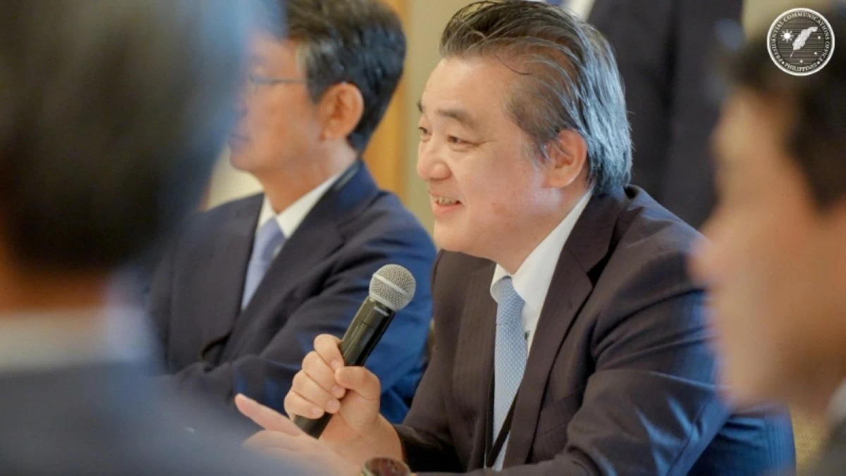 Toyota Asia Region CEO Masahiko Maeda addresses business leaders at the Tokyo Business Roundtable
(Photo courtesy of Presidential Communications Office)
