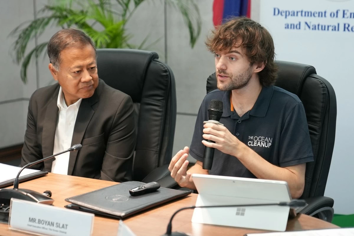 The Ocean Cleanup Founder and CEO, Boyan Slat, discusses the strategic partnership with the DENR to deploy the technology needed to intercept plastics and other waste before they reach the ocean.