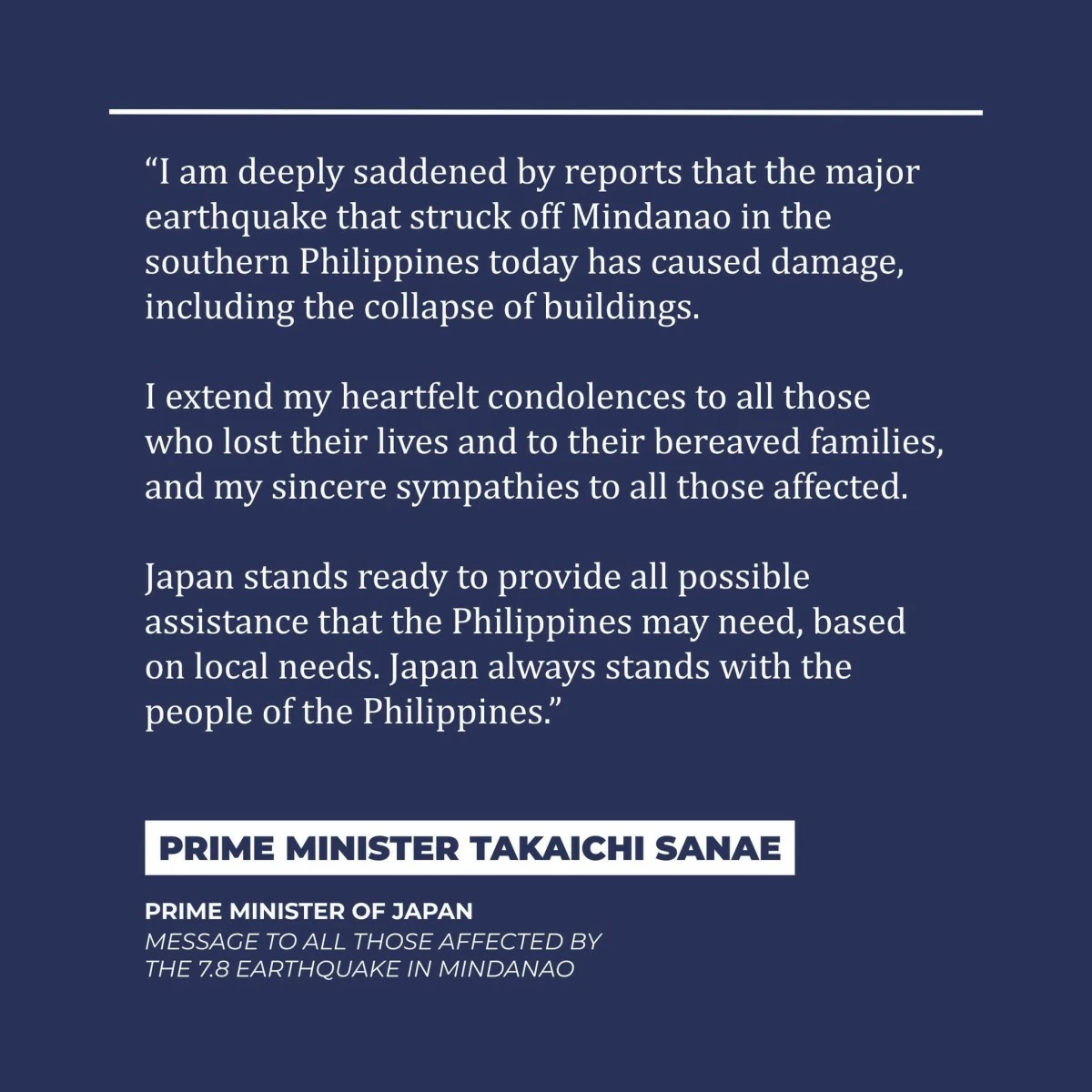 Japanese Embassy in Manila / Facebook
