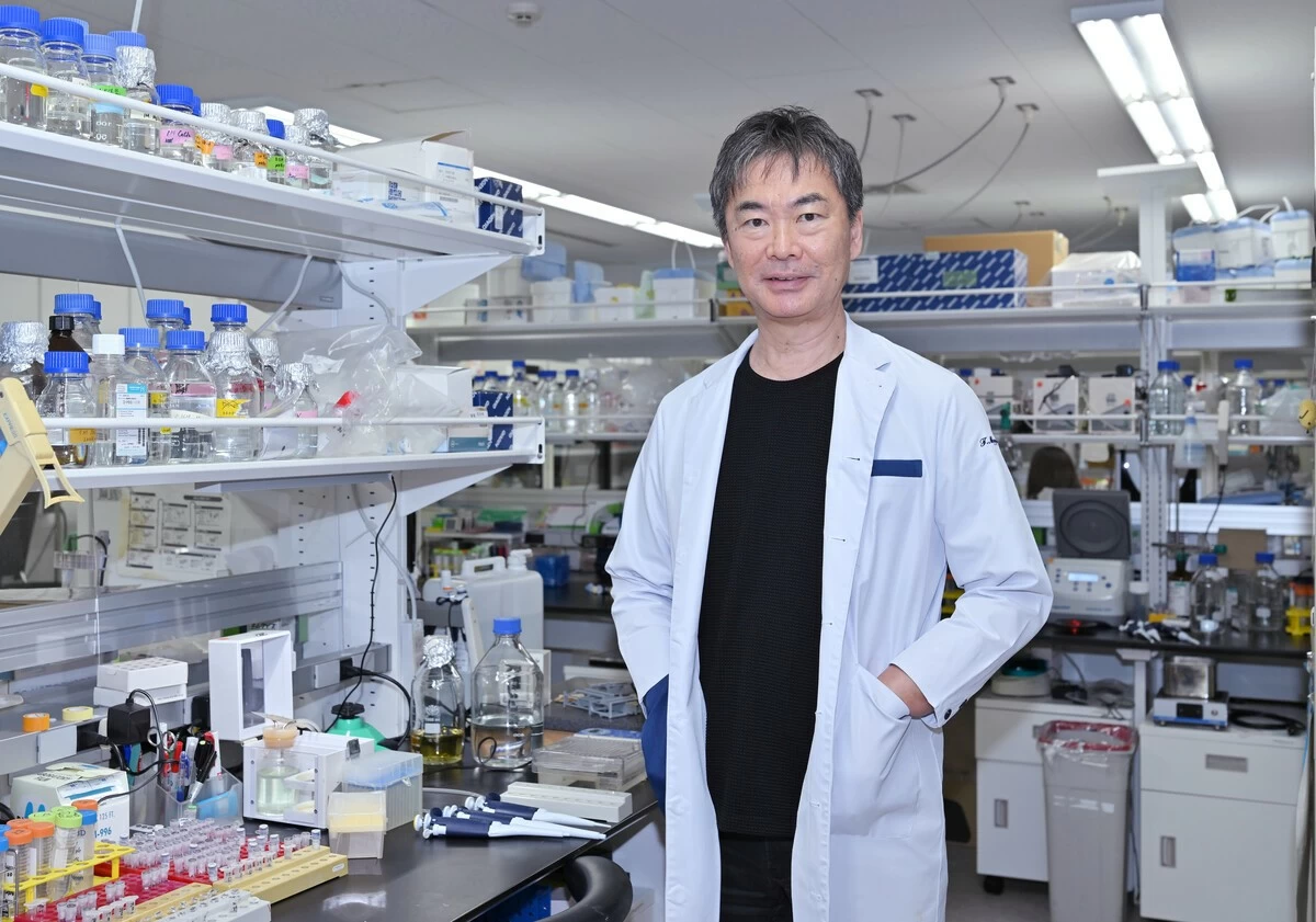 Toru Miyazaki, head of the Institute for AIM Medicine, speaks at an interview in Tokyo on May 20.
