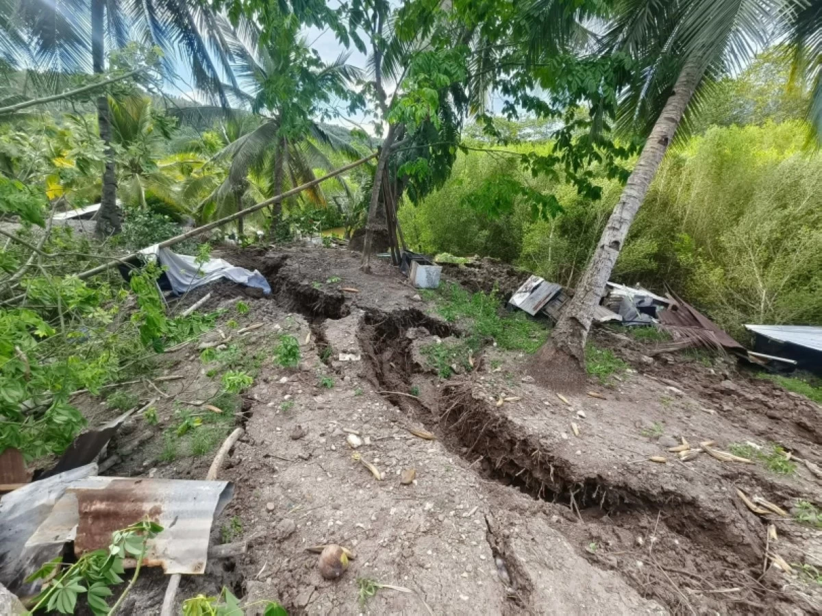 Devastation caused by the 7.8 magnitude earthquake in Glan, Sarangani Province, on June 8. (Photo courtesy of the local government of Glan via Facebook)