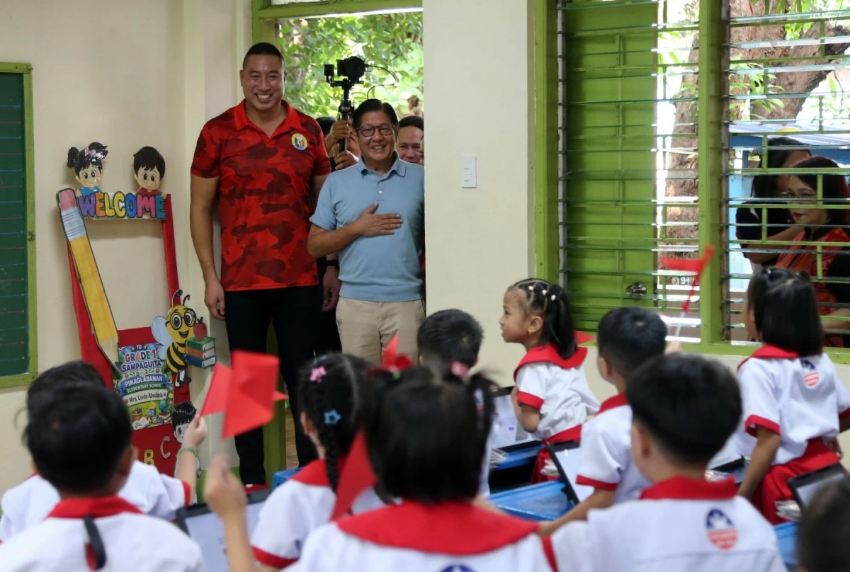 Elementary School in San Juan City on June 11, 2026. The activity highlighted ongoing efforts to support learners, improve access to education, and encourage technology-assisted learning through the provision of tablets, school bags, school supplies, and reading materials. (Photo by Mark Balmores)