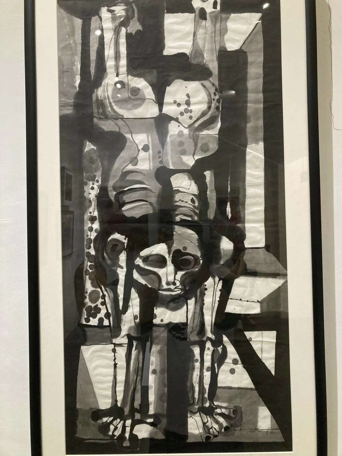 'FIGURE 1,' ink on paper, Ang Kiukok, 1969