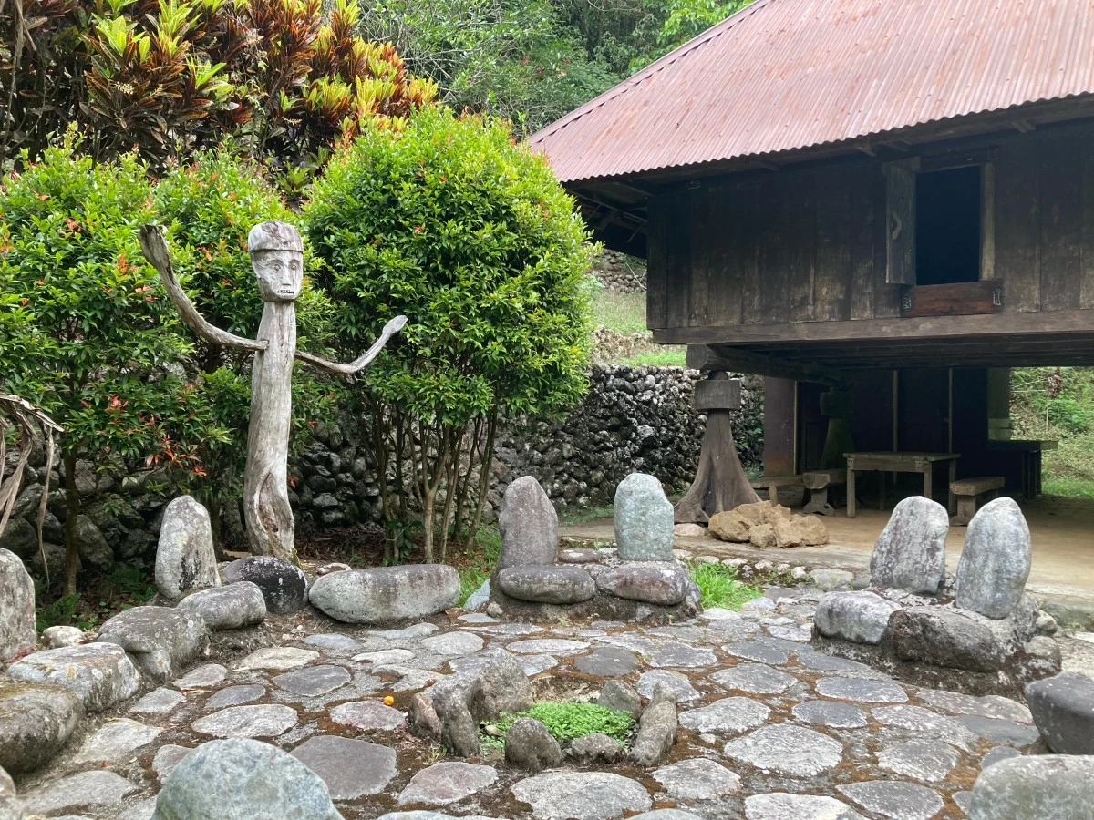 PAST LIVES A replica of Indigenous homes from pre-colonial times