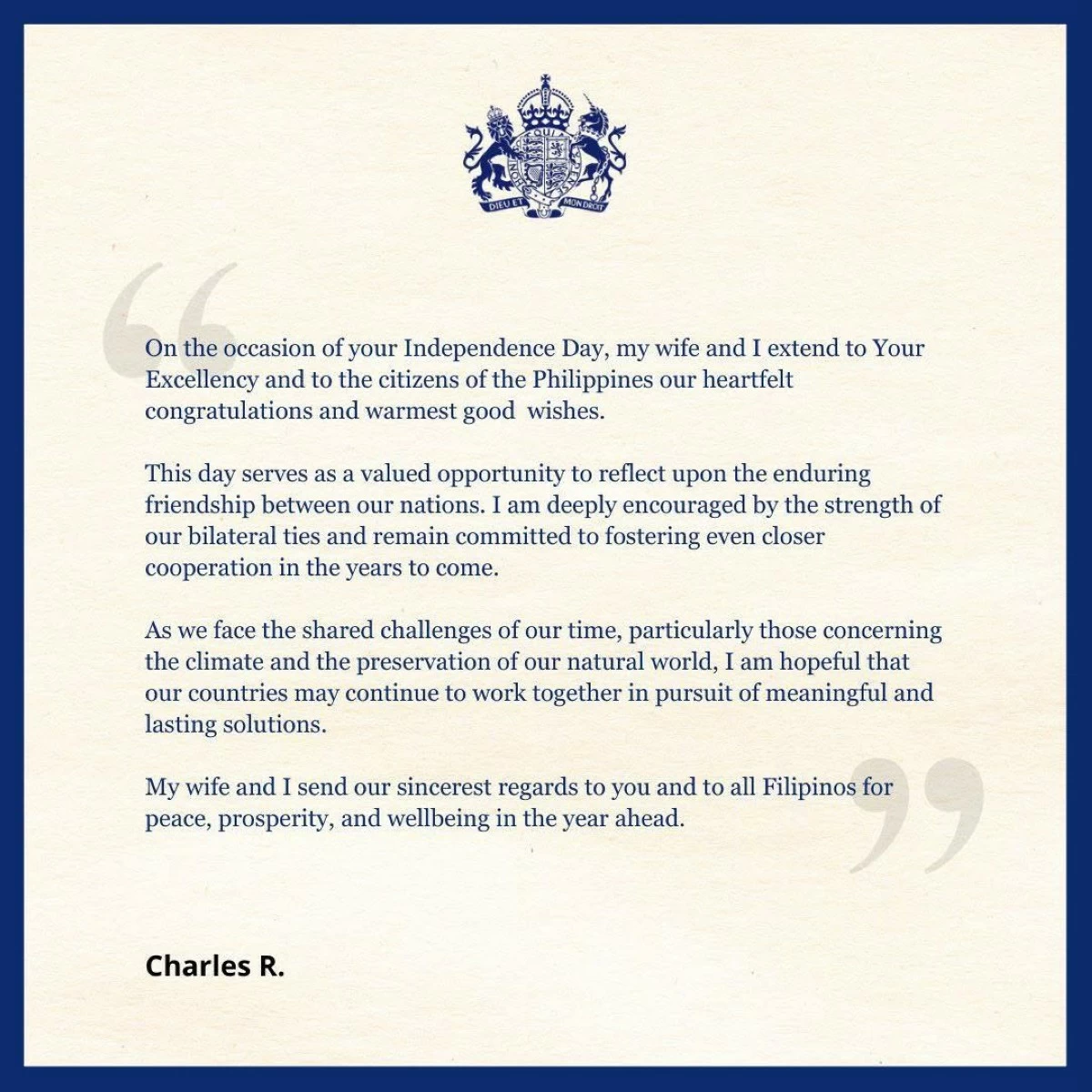 (Photo courtesy of British Embassy Manila)  