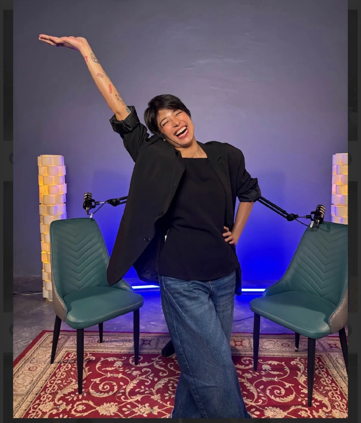 Who seems extremely happy with our Sit Down episode? Thank you for having us, Gigi. 