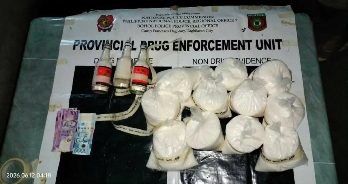 

HOMEMADE explosives and ingredients needed to manufacture dynamites were seized during an entrapment operation in Bien Unido, Bohol. (Contributed photo)
