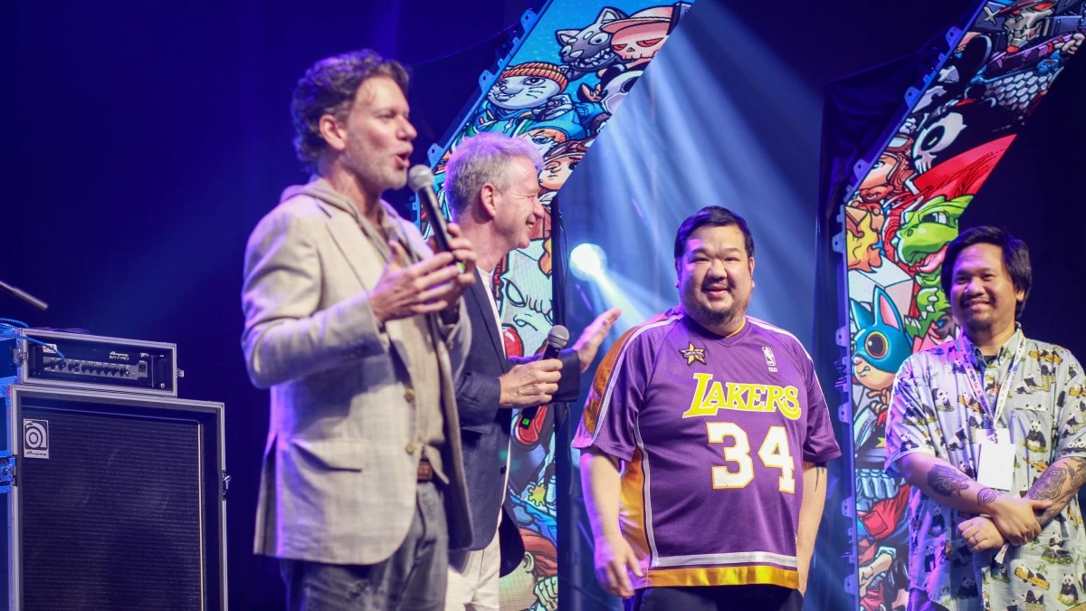 Thrilljoy founder Brian Mariotti shares the stage with Guenther Hake, Bigboy Cheng, and Reen Barrera (Photos: Manila Bulletin)