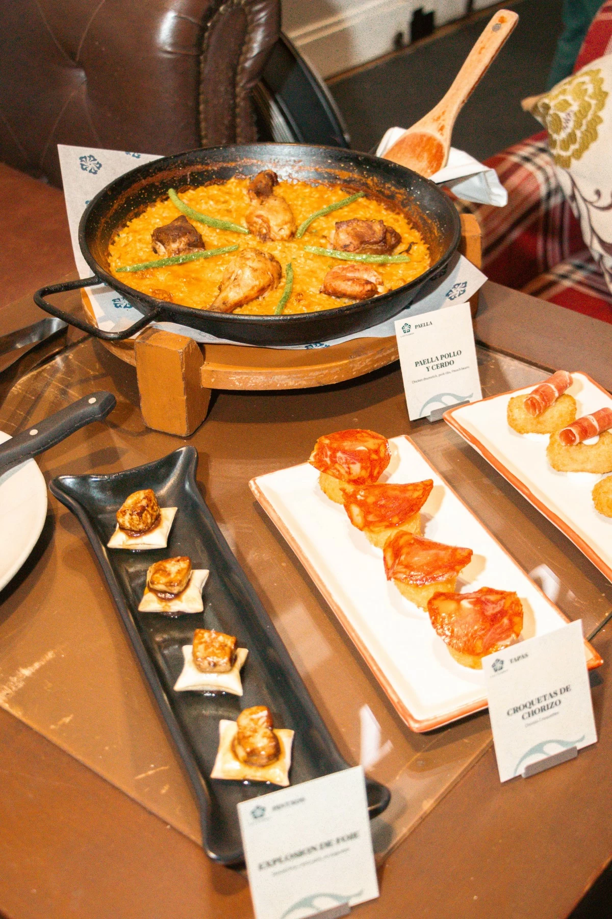 CHOOSE YOUR TAPAS Chipirones Andaluza and Croquetas de Jamón Ibérico