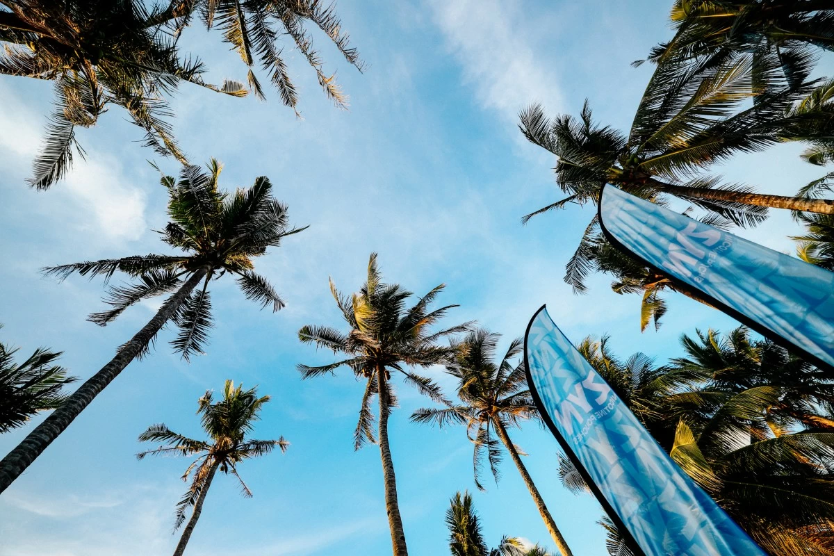 PARADISE FOUND Swaying palms and endless blue waters embody the carefree spirit of island life in Siargao (Photo: Magic Liwanag)