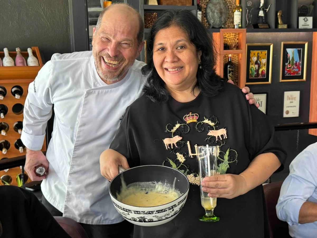Chef Martin Kaspar and Lechon Diva Dedet de la Fuente (Photo: L'Entrecôte)