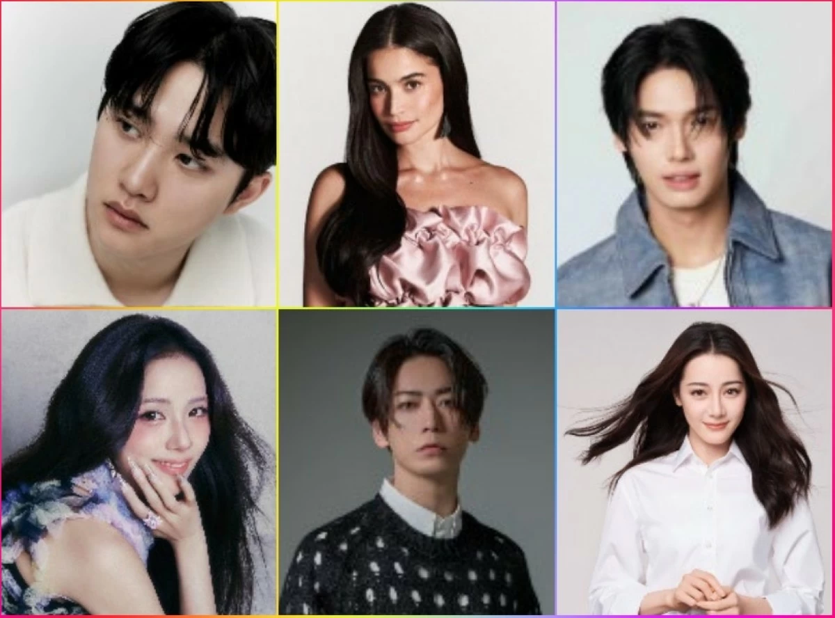 (Clockwise from top left) Doh Kyung-soo, Anne Curtis, Win Metawin Opasiamkajorn, Dilraba Dilmurat, Kazuya
Kamenashi and Jisoo (Photos from SDA) 