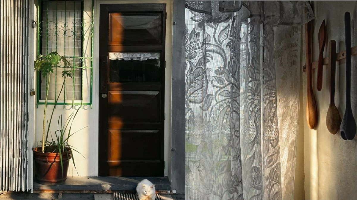 BEYOND THE DOOR An unassuming facade in Project 8, Quezon City, opens to a warm, homey foyer inspired by chef Lee Jan Anicas’ homes in Mindoro and Vigan (Photo: Bakuran Tasting Club)