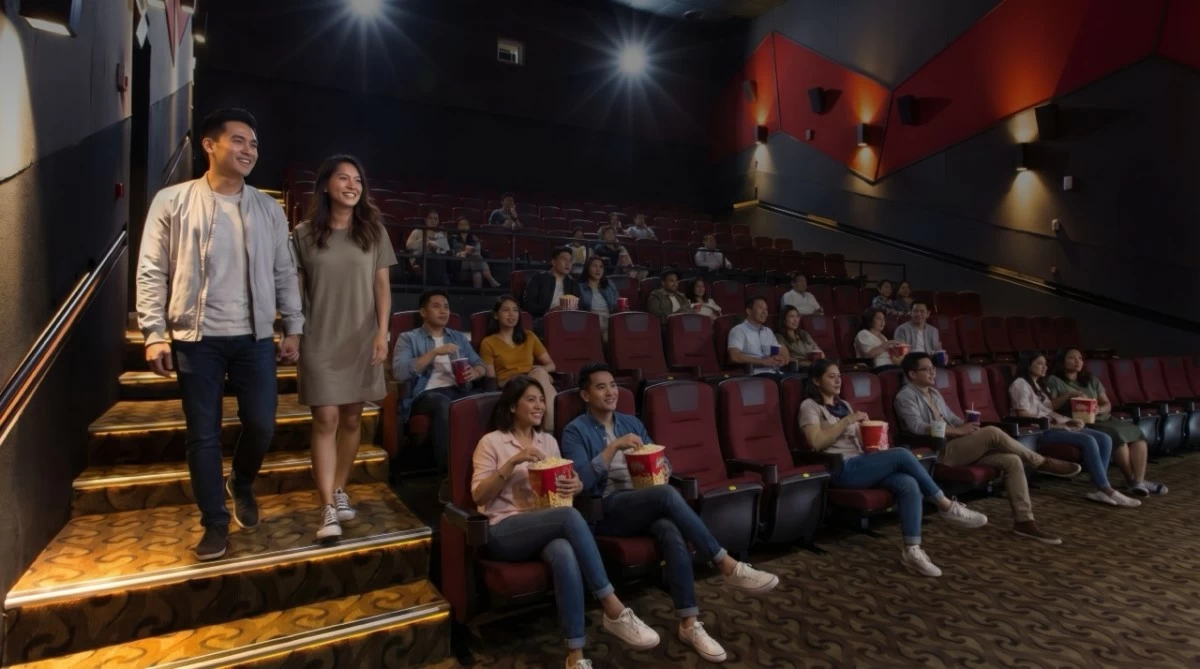Everyday entertainment, couple in cinema (Photo: SMDC)