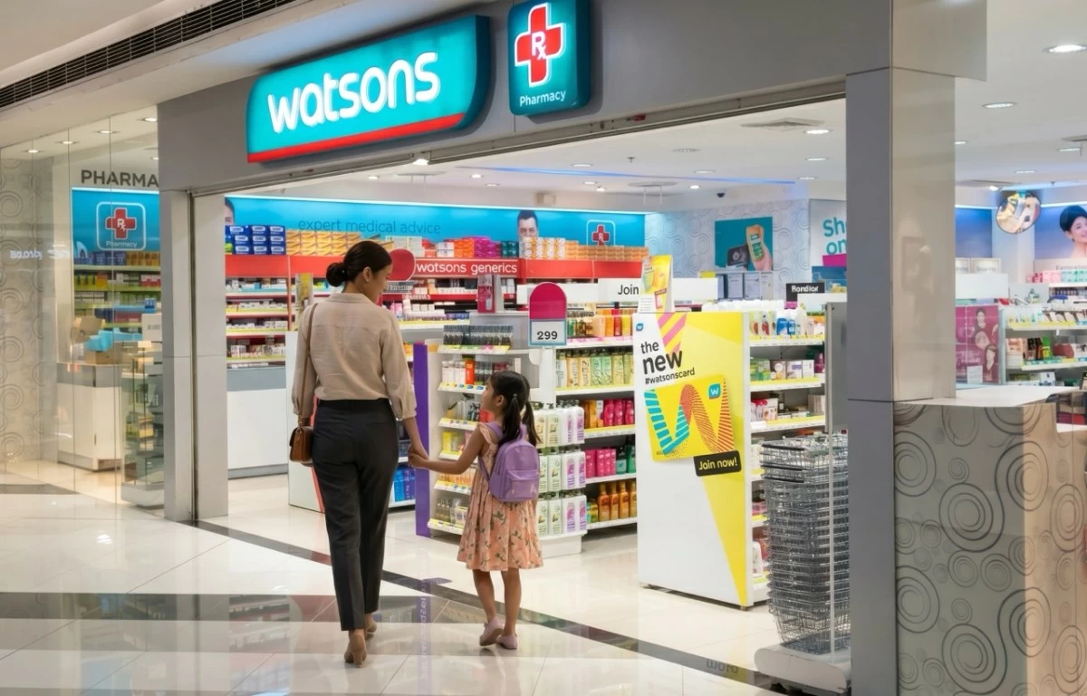 Everyday services, mother and daughter at Watson's (Photo: SMDC)