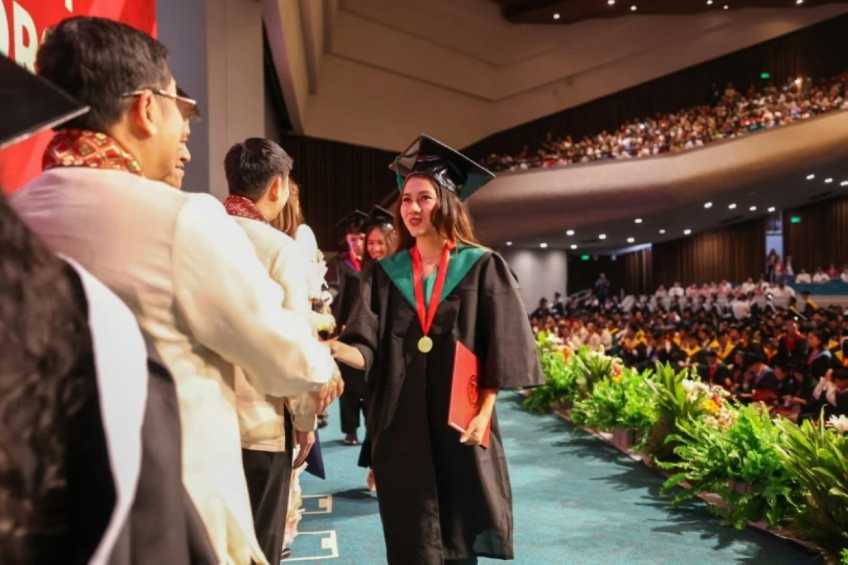 The 20th Commencement Exercises of the Taguig City University (TCU) on June 16 (Photo from the Taguig City government) 

