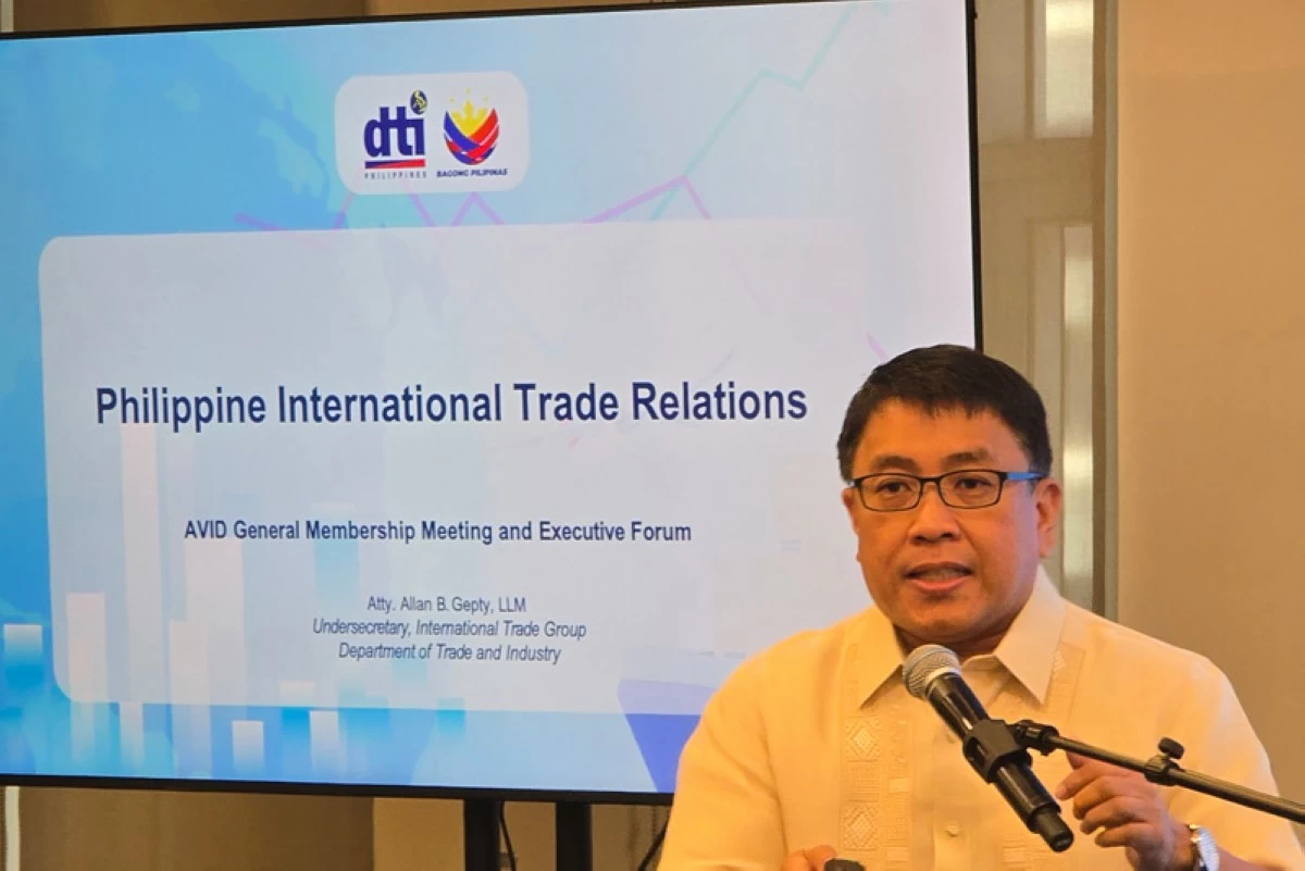 DTI Undersecretary for International Trade, Atty. Allan B. Gepty.