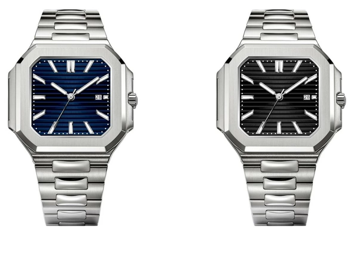AXCS metal dress watch
