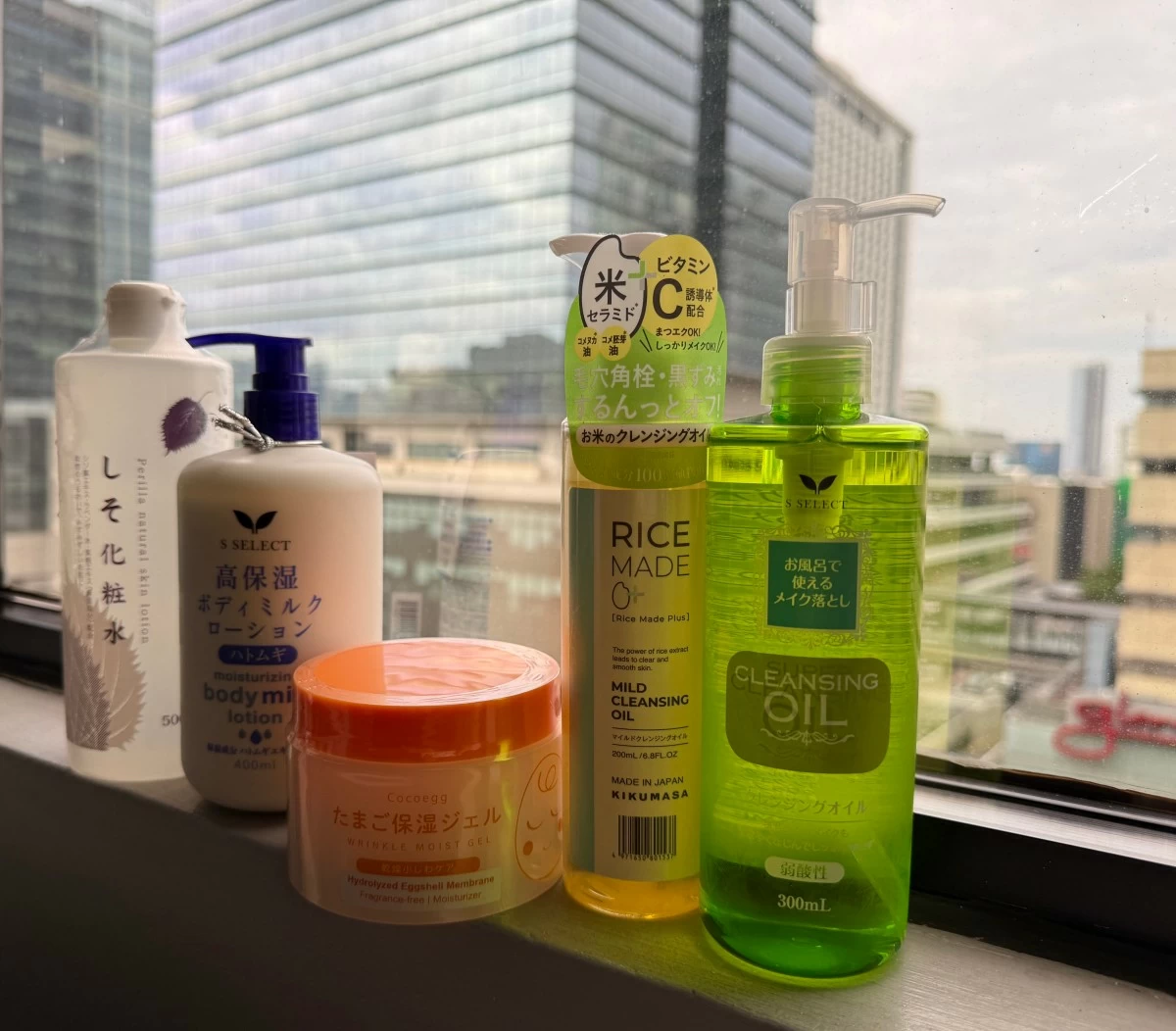With One Ayala in the background, where the first St. Joseph Drug Powered by Sugi (SJS) pharmacy can be found; some of their exclusive Japanese skincare SKU’s.