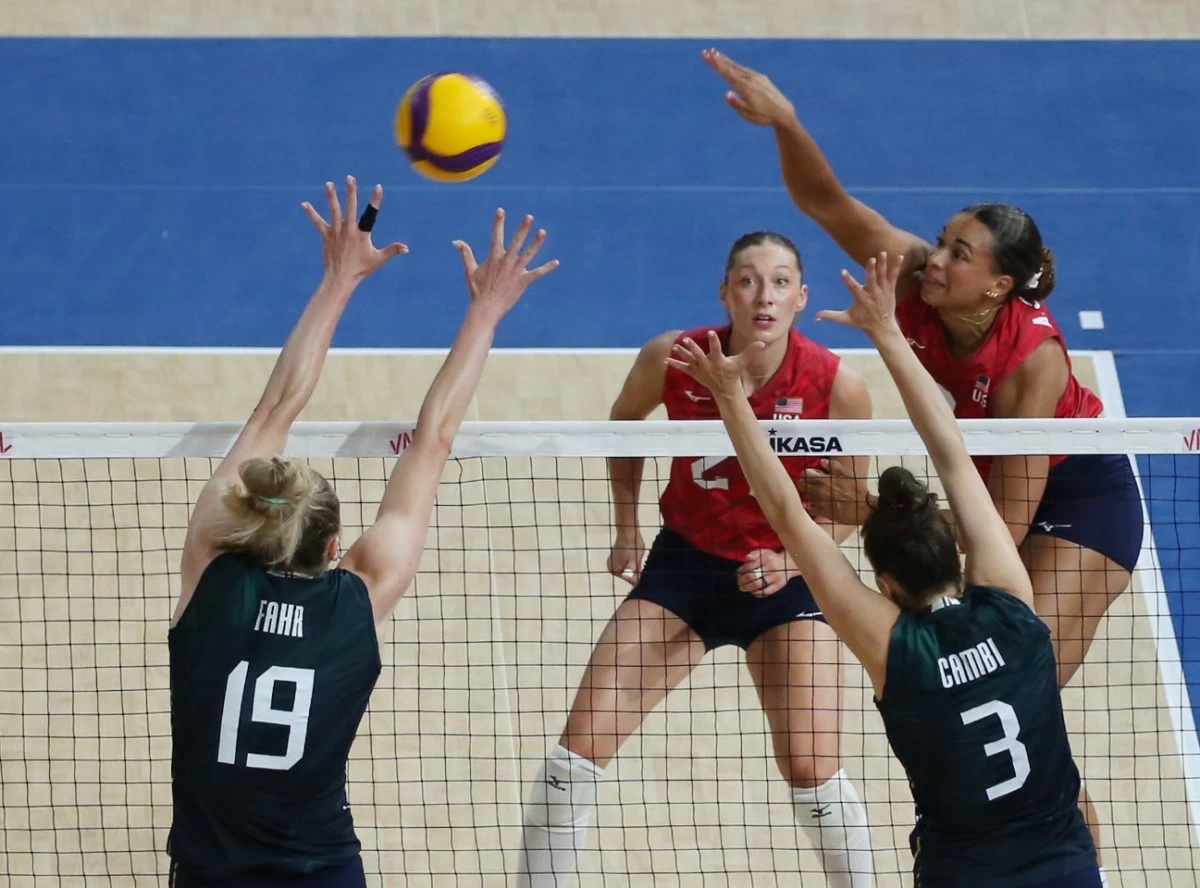 USA routs Italy in VNL