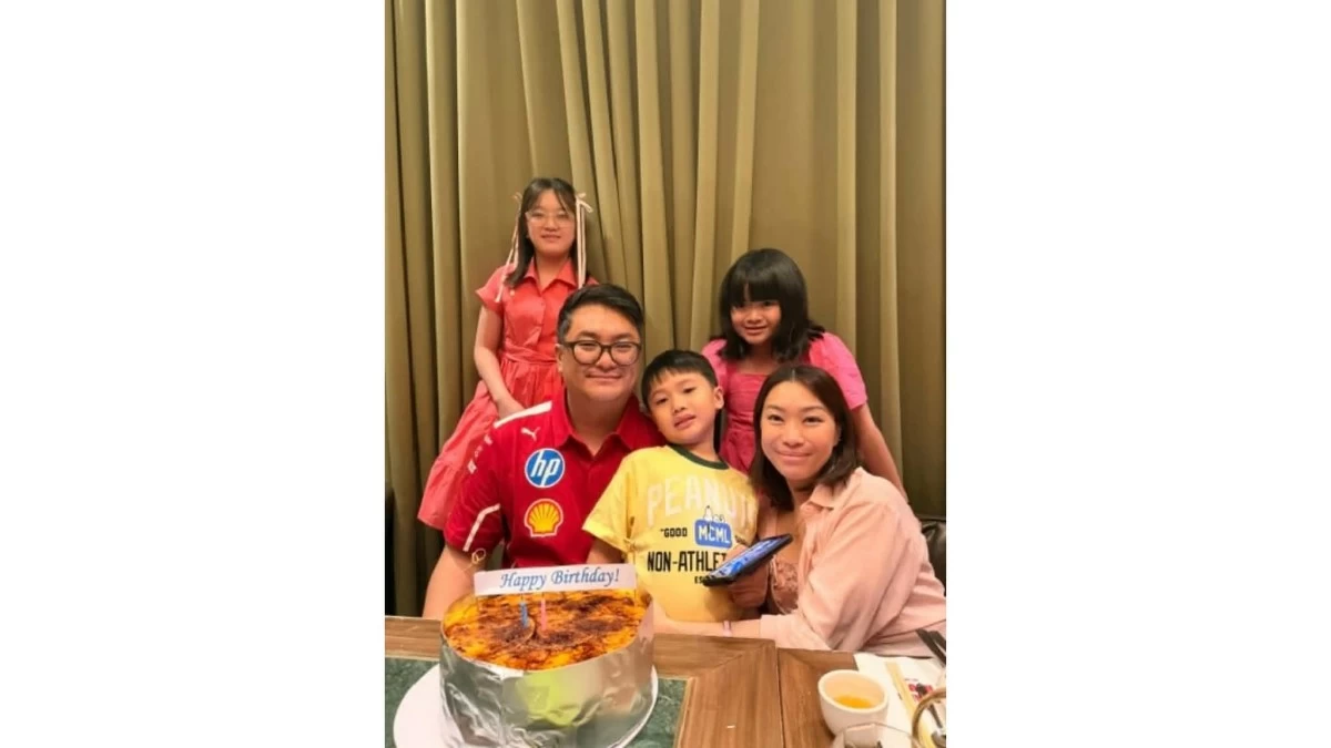Eric Tan and his family