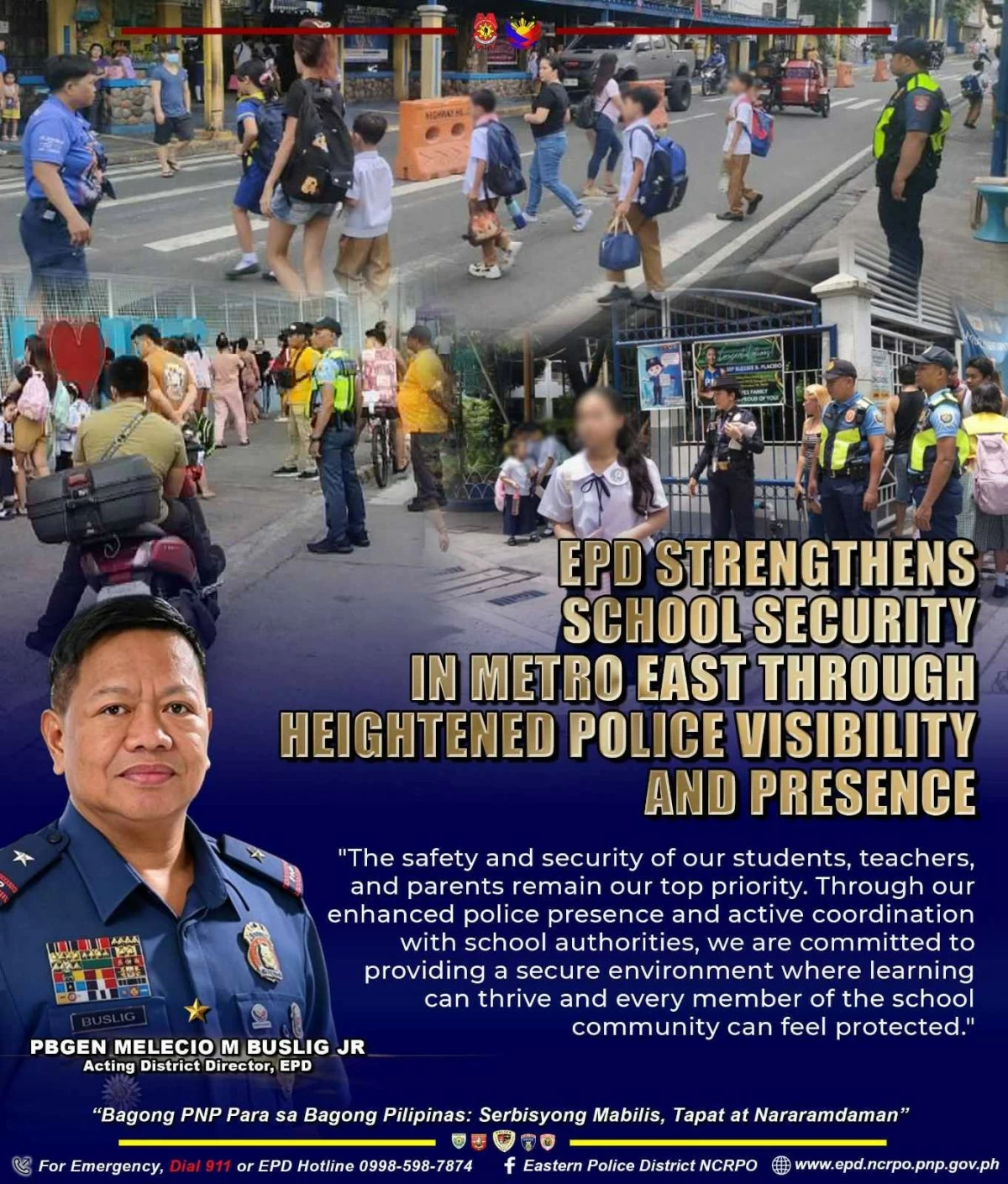 EPD Acting District Director Brig. Gen. Melecio Buslig Jr. (Photo from EPD)