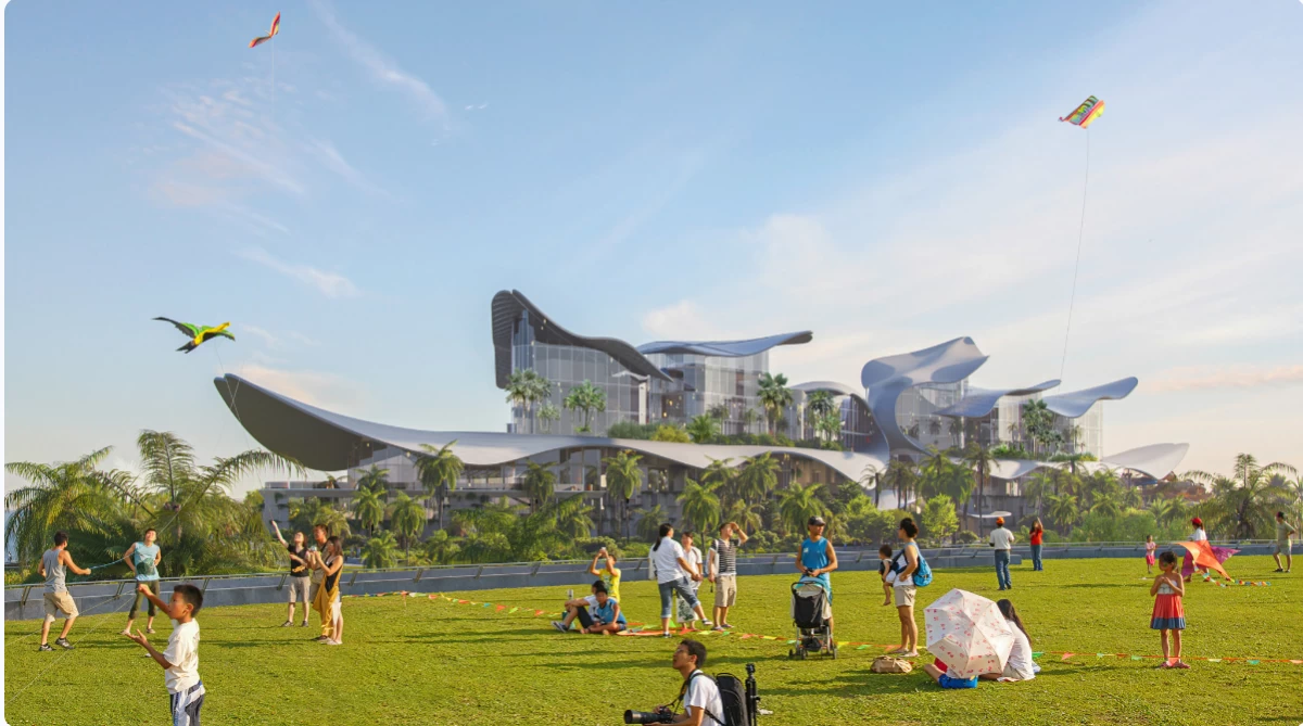 Therme Singapore located at Marina South (Artist's perspective: Therme Singapore)