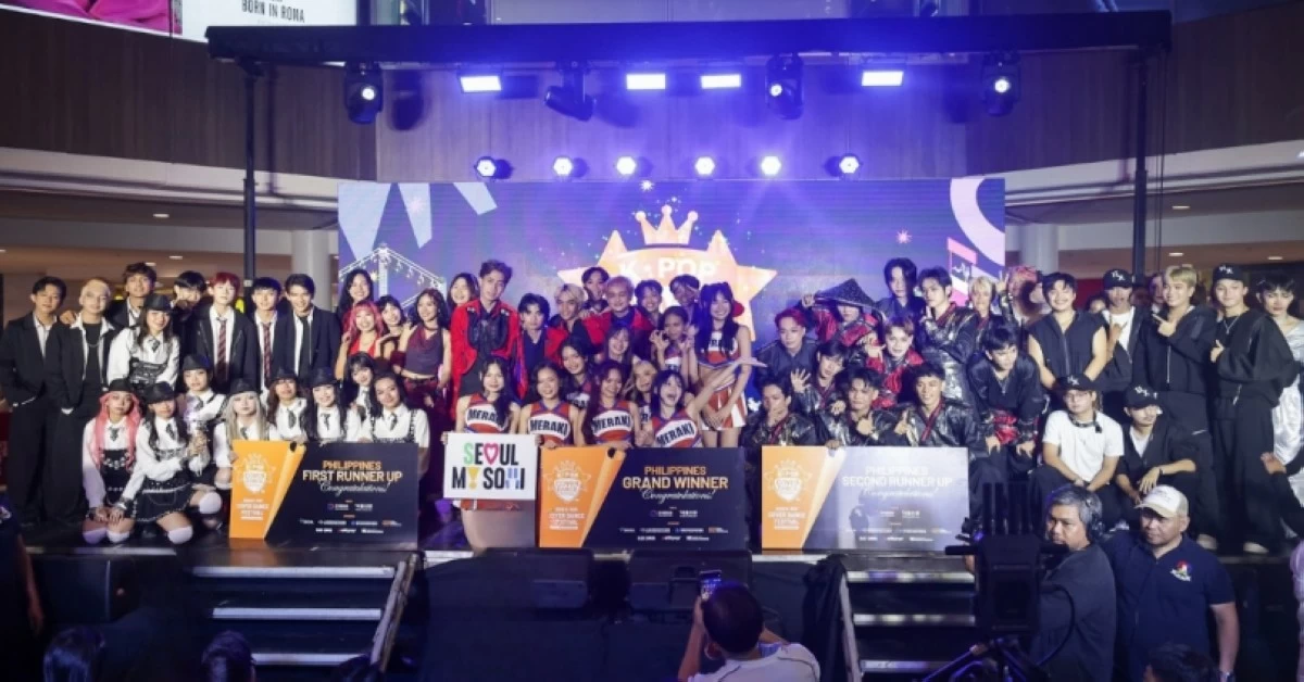 Winners Meraki, Alpha and Paradigm with other contestants of the K-Pop Cover Dance Festival Philippine leg (Photo from KCC Philippines) 

