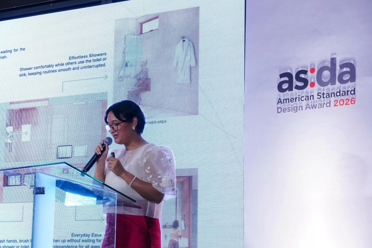 Malijan is recognized as the Asia-Pacific Grand Prize winner for ‘The Humble Home: Quiet Simplicity.’ She said the experience reinforced the importance of empathy, as every design decision must consider its impact on the user. (Photo: American Standard)