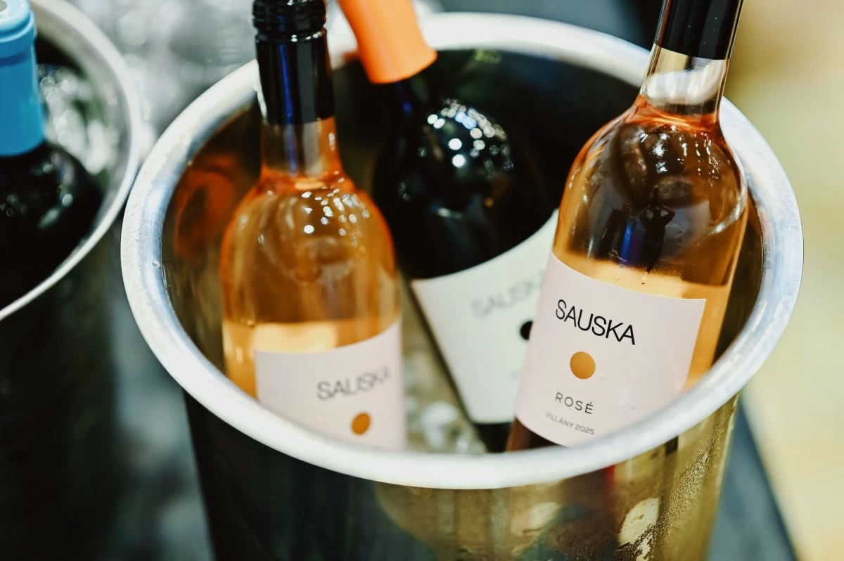 Hungarian wine was served at the event to complement the occasion