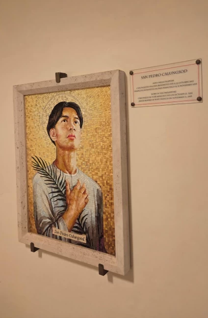Portrait of Saint Pedro Calungsod in the Vatican Grottoes.
