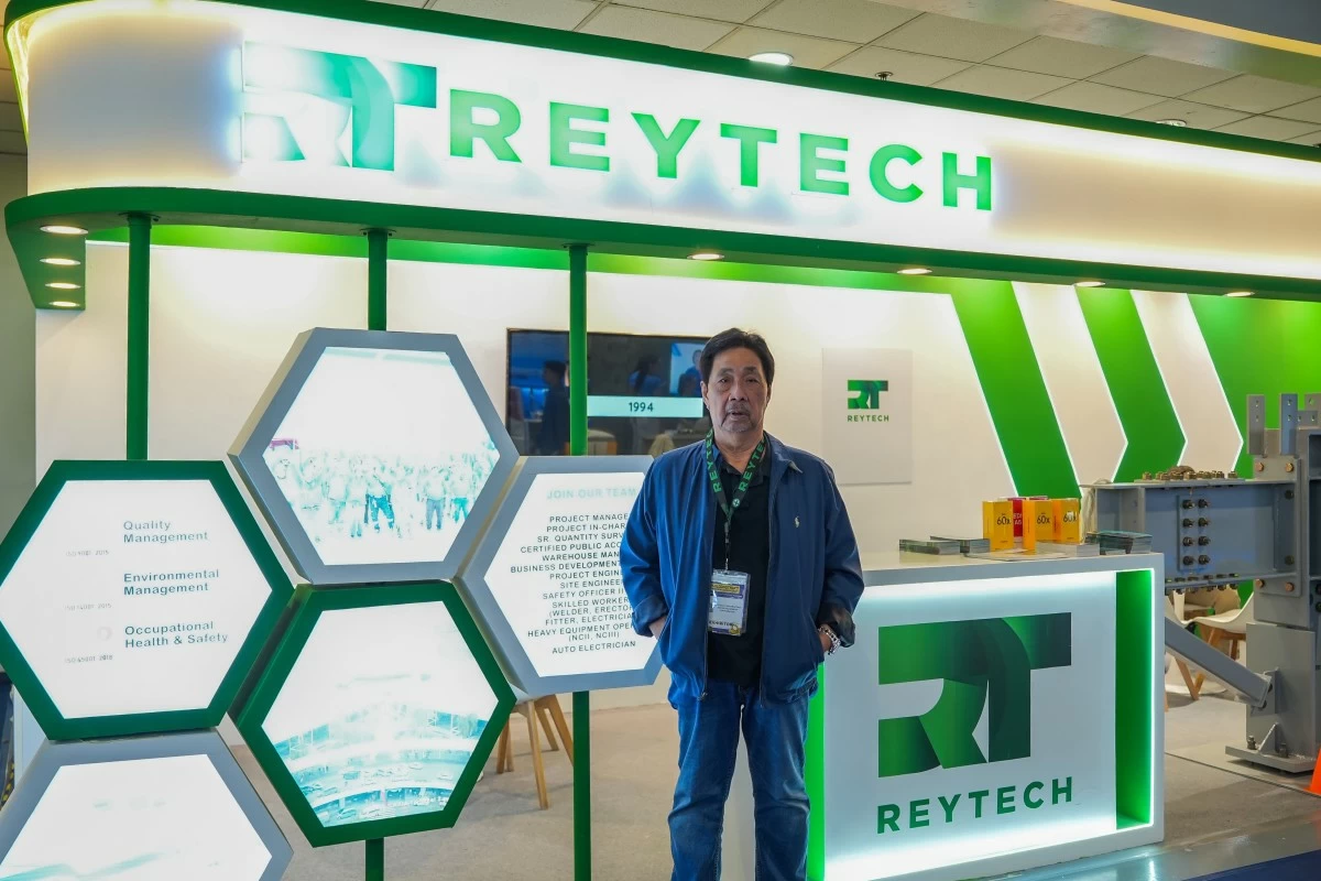 Hector Reyes, founder of Reytech Construction, at last year’s Philconstruct (Photo: Reytech)