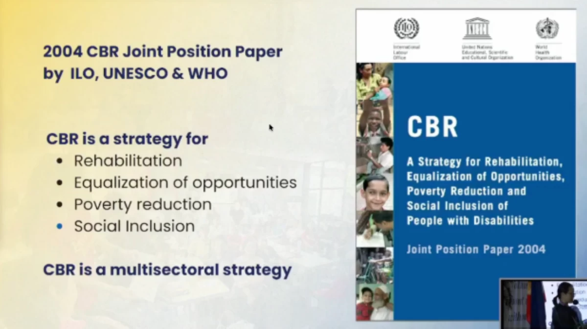 Dr. June De Vera's talk on CBID and CBR