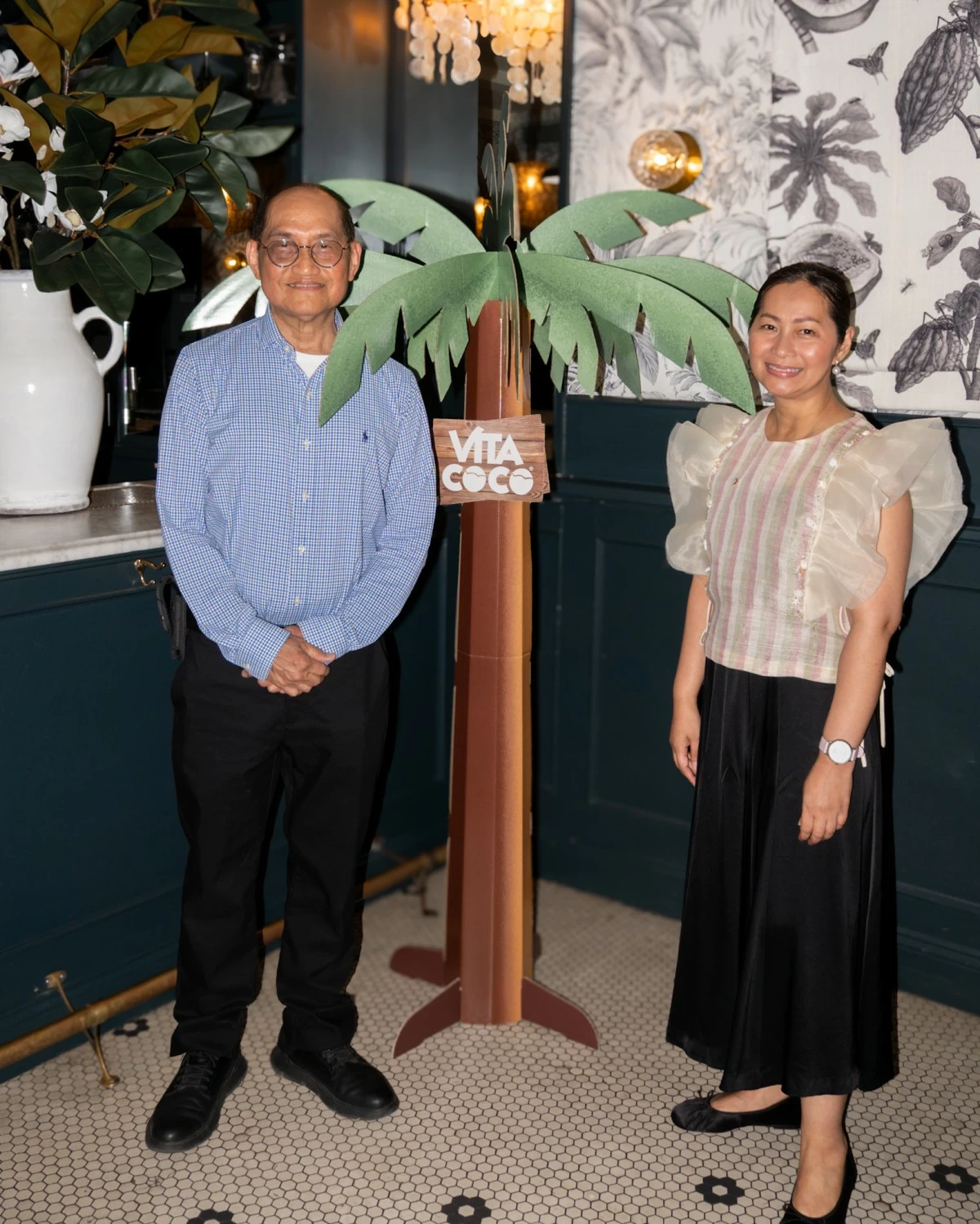Trade Commissioner Alma Argayoso with Jan Cabangon of United Foods of Asia.