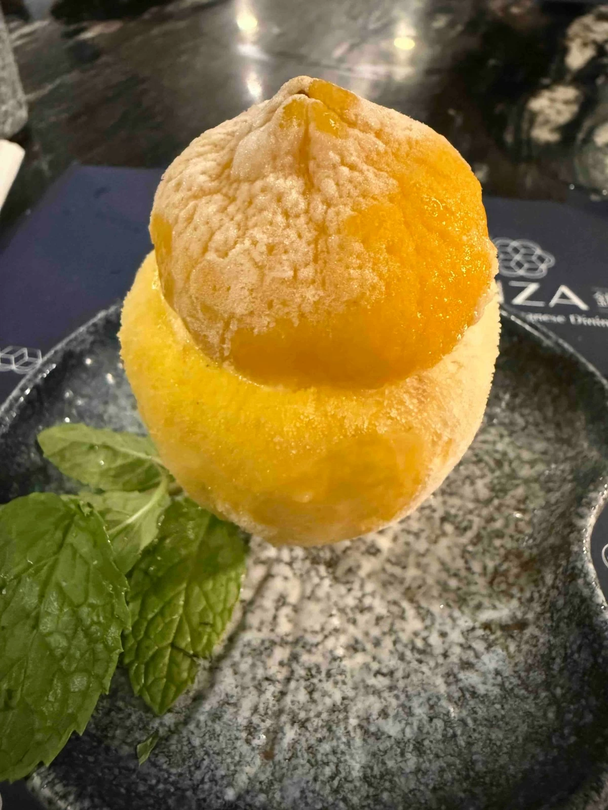 Yuzu Sorbet (Photo: Philip Cu Unjieng)