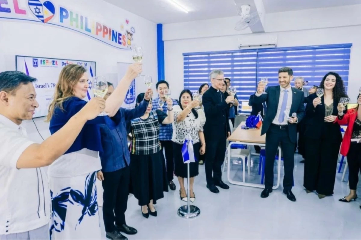 A toast to a celebration not in a ballroom, but in a classroom. Choosing to honor independence by investing in the next generation made the moment especially meaningful.